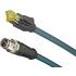 1203410500 Molex Cable Assembly Shielded PUR 0.5m 26AWG 8 POS IP20/IP67 M12 Circular to 8 POS IP20/IP67 RJ-45 M-M