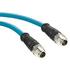 1203410301 Molex Cable Assembly Shielded PUR 1m 26AWG M12 Circular to M12 Circular 8 to 8 POS M-M Micro-Change (M12) Cat6A