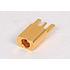 0734154670 Molex Conn SSMCX 50Ohm Solder ST Edge Mount RCP Gold Tray
