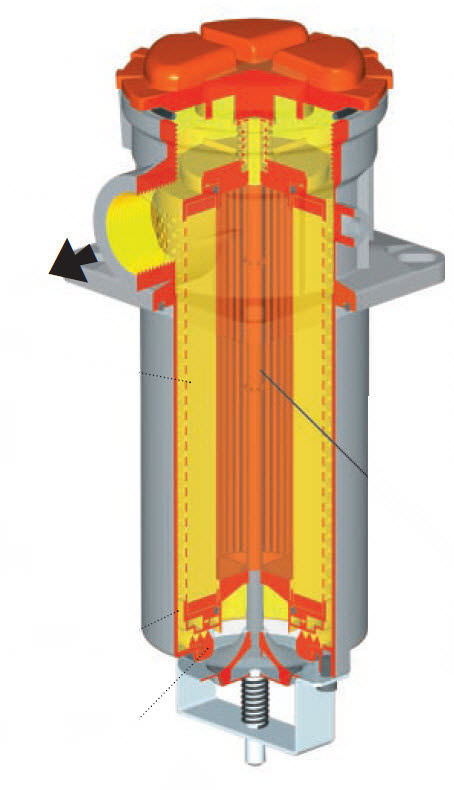 Фильтр для жидкостей гидравлический с сифоном для всасывания SF2 250 - 350 MP Filtri