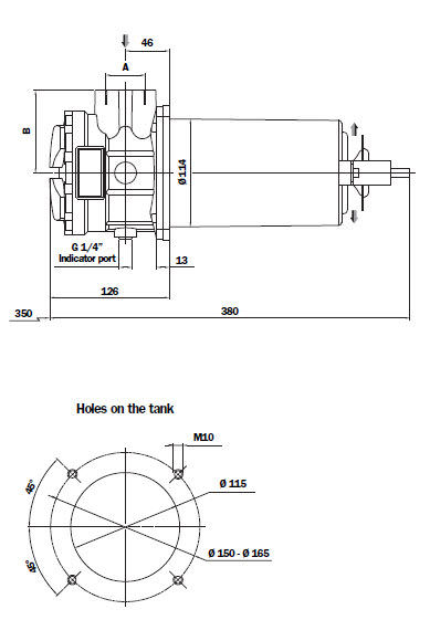 Фильтр для жидкостей гидравлический возвратный полупогружной RF2 MP Filtri