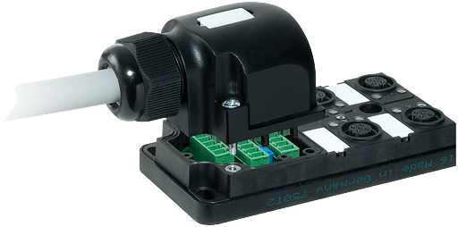 Murrelektronik. MVP12, 4XM12, 4POLE, PLUGGABLE CABLE 15.0m PUR/PVC 8x0,34+5x0,75, w/o LED's - 277240