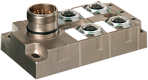 Murrelektronik. MVP-METALL, 4XM12, 5POLE, M23 19POL. CON. Connector exit frontside - 8000-54522-0000000