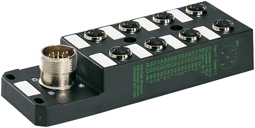 Murrelektronik. M12 DISTRIBUTOR BOX 8-WAY, 5-POLE, NO LED MVD8-U-XA M23 connector 19-pole - 276314