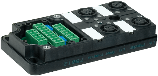 Murrelektronik. MVP12, 4XM12, UNIVERSAL, BASIC HOUSING Pins wired 1:1 to terminal - 8000-44702-0000000