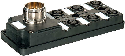Murrelektronik. MVP12, 6XM12, 5POLE, M23 19POL. CON. Connector exit frontside - 27783