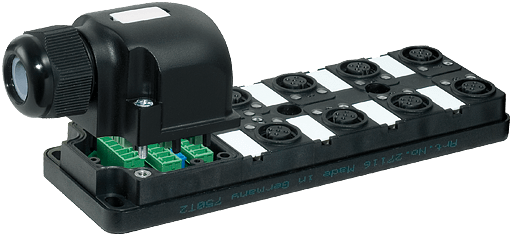 Murrelektronik. MVP12, 8XM12, 4POLE, PLUG. CAP SCT. Plug. cap, field-wireable via screw terminals - 27778