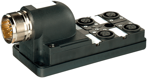 Murrelektronik. MVP12, 4XM12, 5POLE, M23 19POL. CON. Connector exit 90° - 27787