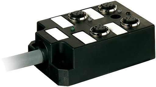 Murrelektronik. PASSIVE-DI0° PLASTIC,4XM12.4POL,PRE-WIRED CABLE 10.0m PUR-JB 4*0,34+3*0,75 - 27859