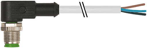Murrelektronik. M12 male 90° with cable PUR 4x0.34 gy UL/CSA 210m - 341565
