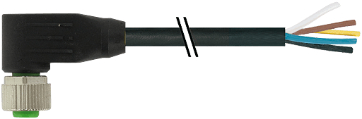 Murrelektronik. M12 FEMALE 90° PUR 12x0,14 black drag ch AIN 30m - 7000-19061-7053000
