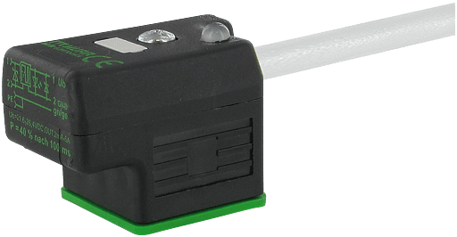 Murrelektronik. MSUD valve plug form A power reducer 40/60 PUR 3X0.75 GRAY, UL/CSA, drag ch 1.5m - 7000-18211-2360150