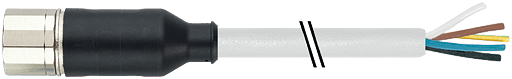 Murrelektronik. M23 female 0° 19 pole with cable PUR 12x0.34+3x0.75 gray, drag chain 15m - 7000-23231-3881500