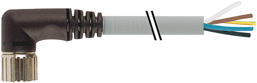 Murrelektronik. M23 FEMALE 19 POLE 90° PUR 16x0,5+3x1,0 GRAY, 30m - 7000-23351-4523000