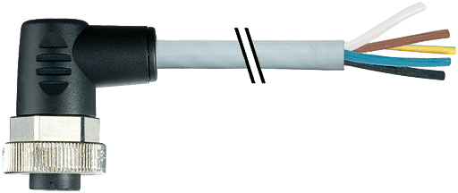 Murrelektronik. 7/8" female 90° with cable PUR 5x1.0 gy 30m - 7000-78051-9653000
