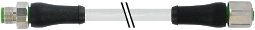 Murrelektronik. M12 Power L-coded male 0° / female 0° PUR 5x1.5 gy UL/CSA+drag chain 1,5m - 7000-P4241-9610150