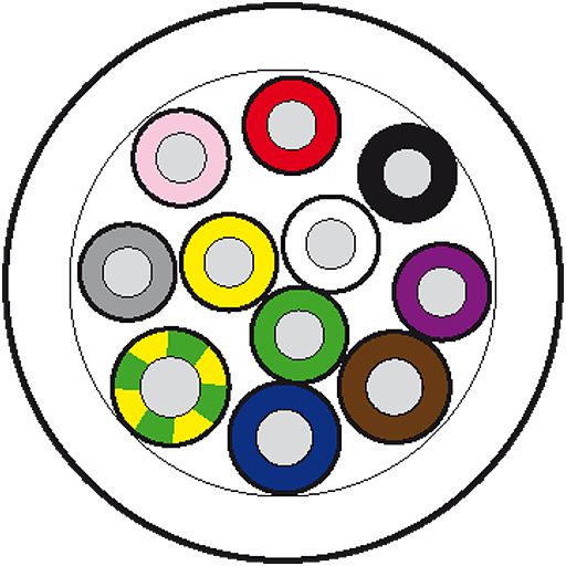 Murrelektronik. 50M MAIN CABLE PUR/PVC-JB 8*0,34+3*0,75 - 8000-00000-3625000