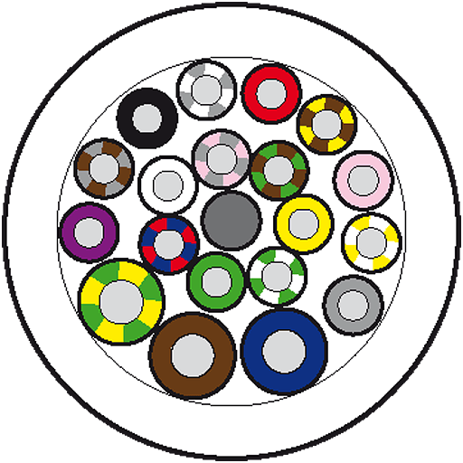 Murrelektronik. 50M MAIN CABLE PUR/PVC-JB 16*0,34+3*0,75 - 8000-00000-3985000