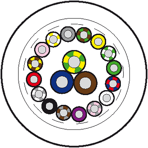 Murrelektronik. 50M MAIN CABLE PUR-JB 16*0,34+3*0,75 - 8000-00000-4015000