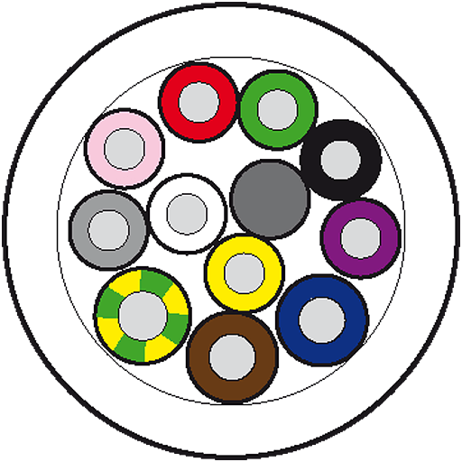 Murrelektronik. 50M MAIN CABLE PUR 8X0,5+3X1,0 - 8000-00000-4475000