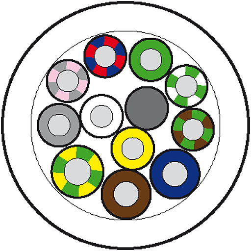 Murrelektronik. 50M MAIN CABLE PUR-JB 8*0,5+3*1,0 - 8000-00000-4485000