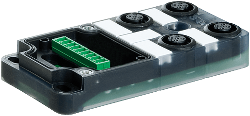 Murrelektronik. EXACT12, 4XM12, 4 POLE BASIC HOUSING, NPN-LED'S Without homerun-cable - 8000-84401-0000000