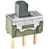 NKK Switches. Switch Slide ON None ON SPDT Top Slide 0.1A 28VAC 28VDC 0.4VA 100000Cycles PC Pins Thru-Hole - MS12ANG03