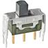 NKK Switches. Switch Slide ON None ON SPDT Top Slide 0.1A 28VAC 28VDC 0.4VA 100000Cycles PC Pins Bracket Mount/Through Hole - MS12ASG13