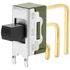 NKK Switches. Switch Slide ON OFF ON SPDT Side Slide 0.1A 28VAC 28VDC 0.4VA 100000Cycles PC Pins Bracket Mount/Through Hole - MS13ASG40