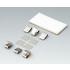 OKW. Set Of Battery Clips Nickel-Plated, For 2 X 1.5 V Mignon Cells - A9176008