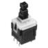 ESB30B102 Panasonic Switch Push Button N.O./N.C. DPDT Square Plunger 0.2A 14VDC PC Pins Thru-Hole Automotive Tray