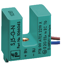 Pepperl+Fuchs. Inductive slot sensor SJ5-G-N