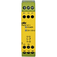 Pilz. Реле безопасности PNOZ X – E-STOP, защитная дверь, световая решетка - PNOZ X7.1 24VAC/DC 1n/o 1n/c - 774051