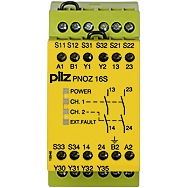 Pilz. Реле безопасности PNOZX – Сенсорные коврики - PNOZ 16S 48VAC 24VDC 2n/o 2so - 774072
