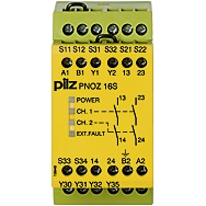Pilz. Реле безопасности PNOZX – Сенсорные коврики - PNOZ 16S 115VAC 24VDC 2n/o 2so - 774074