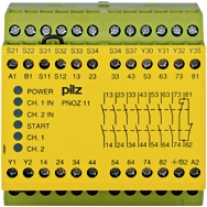 Pilz. Реле безопасности PNOZ X – E-STOP, защитная дверь, световая решетка - PNOZ 11 230-240VAC 24VDC 7n/o 1n/c - 774086