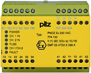 Pilz. Реле безопасности PNOZ X – E-STOP, защитная дверь, световая решетка - PNOZ EX 230VAC 3n/o 1n/c - 774100