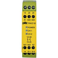 Pilz. Реле безопасности PNOZ X – E-STOP, защитная дверь, световая решетка - PNOZ X2 24VAC/DC 2n/o - 774303