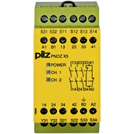 Pilz. Реле безопасности PNOZ X – E-STOP, защитная дверь, световая решетка - PNOZ X3 110VAC 24VDC 3n/o 1n/c 1so - 774314