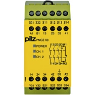 Pilz. Реле безопасности PNOZ X – E-STOP, защитная дверь, световая решетка - PNOZ X3 230VAC 24VDC 3n/o 1n/c 1so - 774318