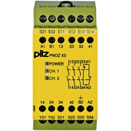 Pilz. Реле безопасности PNOZ X – E-STOP, защитная дверь, световая решетка - PNOZ X3 240VAC 24VDC 3n/o 1n/c 1so - 774319