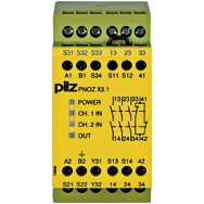 Pilz. Реле безопасности PNOZ X – E-STOP, защитная дверь, световая решетка - PNOZ X3.1 230VAC 24VDC 3n/o 1n/c 1so - 774321