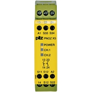 Pilz. Реле безопасности PNOZ X – E-STOP, защитная дверь, световая решетка - PNOZ X5J 24VDC 2n/o - 774323