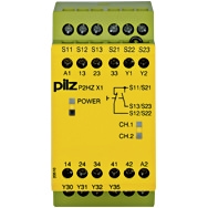 Pilz. Реле безопасности PNOZX – Контроль двуручного управления - P2HZ X1 110VAC 3n/o 1n/c - 774434