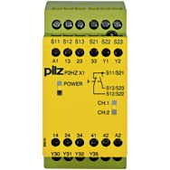 Pilz. Реле безопасности PNOZX – Контроль двуручного управления - P2HZ X1 240VAC 3n/o 1n/c - 774439