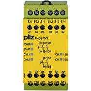 Pilz. Реле безопасности PNOZ X – Контроль времени - PNOZ XV3 3/24VDC 3n/o 2n/o t fix - 774545