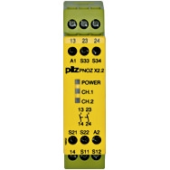Pilz. Реле безопасности PNOZ X – E-STOP, защитная дверь, световая решетка - PNOZ X2.2 24VAC/DC 2n/o - 774607