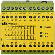Pilz. Реле безопасности PNOZ X – E-STOP, защитная дверь, световая решетка - PNOZ X10 24VAC 6n/o 4n/c 3LED - 774700