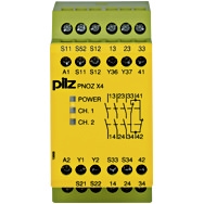 Pilz. Реле безопасности PNOZ X – E-STOP, защитная дверь, световая решетка - PNOZ X4 24VDC 3n/o 1n/c - 774730
