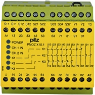 Pilz. Реле безопасности PNOZ X – E-STOP, защитная дверь, световая решетка - PNOZ X10.1 24 VAC 6n/o 4n/c 6LED - 774740